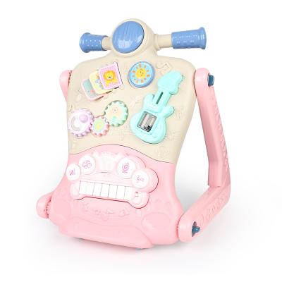 China Baby Walkers Car Toy Building Block Drawing Desk Musical Multifunctional Pram Study Walkers for sale