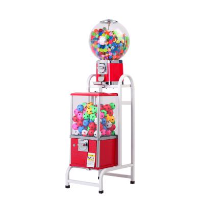 China Coin Acceptor Works Bulk Candy Gumball Machine Capsule Toys Vending Machine Bouncy Ball Toys Vend Machine for sale