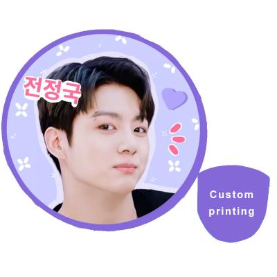 China Customized Wholesale Customized Kpop Cloth Hand Fans Picks for sale