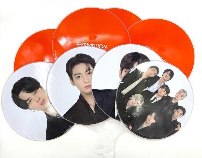 China Wholesale high quality 30x42cm customized custom k-noise clear picket photo printed Bangtan boys hand fan kpop picket for sale