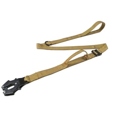 China Thoughtful tactical nylon dog leash with durable buckle and clip, for medium large dogs exercising on for sale