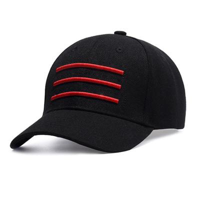 China 2020 Hot Sale Wholesale High Quality Custom Cotton Fashion 3D Embroidery COMMON Black 6 Panel Baseball Cap for sale