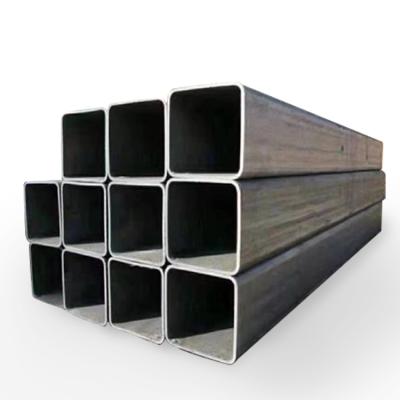 China Q195 Low Carbon Black Steel Oil Pipe Hot Dip Galvanized Square Liner Tube / Rectangular Hollow Tubular Steel Pipe for sale