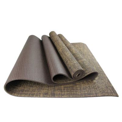 China Durable Timecreate Fitness Equipment Yoga Accessories For Exercise PVC Jute Yoga Mat for sale