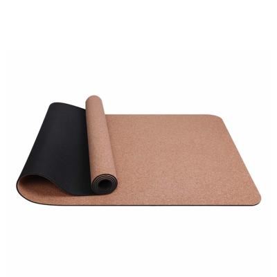 China 183*61*0.3cm Natural Rubber Durable Professional Cork Yoga Mat For Yoga Eco-friendly Exercise for sale