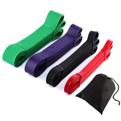 China Portable Circular Resistance Bands Customized Elastic Power Bands Assisted Pull Up Bands With Carry Bag for sale