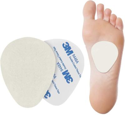 China Metatarsal Felt Pads Felt Orthotics Adhesive Foot Pain Relief Foam Foot Cushion Pads Metatarsal Pads for Women and Men for sale