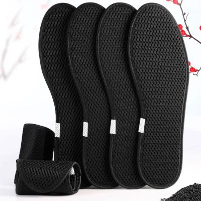 China Deodorization Shoe Inserts Smell Activated Charcoal Shoe Insoles Carbon Insoles Smell Plug Cushion Absorbing Healthy Bamboo Insoles for sale