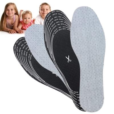 China Shoe Insoles Bad Odor Smell Remover Shoe Insoles Inserts For Kids Latex Foam Breathable Comfort Carbon Insoles for sale