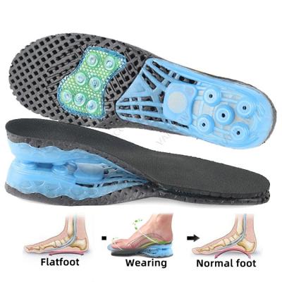 China Orthopedic Insole Shoe EVA Spring Silicone Arch Support Insoles Inserts Flat Feet Sole Plantar Fasciitis Orthotic Shoes for sale