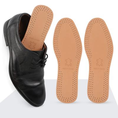 China Leather Inserts For Shoes Genuine Leather Shoe Insoles With Activated Carbon Cowhide Odor Control Shoe Insole for sale