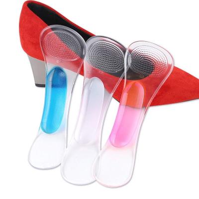 China Arch Support Pads Wholesale High Heel Arch Support Gel Shoe Insole For Women Anti Slip Foot Care Invisible Silicone Shoes Pad for sale