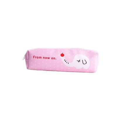 China Fashion factory direct sales cute cartoon printed soft waterproof children student pencil bag stationery storage bag for sale