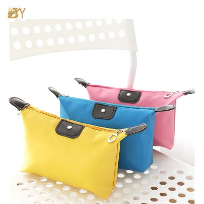 China Durable Cosmetic Bag Make Up Pouch Recycled Plain Cotton Cosmetic Bag Logo Custom Small Canvas Makeup Bags for sale