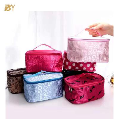 China Durable Cosmetic Bag Beauty Logo Waterproof Make Up Leather Organizer Cosmetic Bag Toiletry Travel Pouch for sale