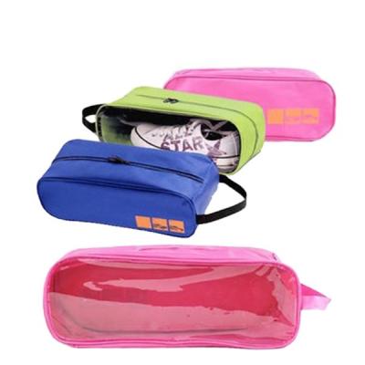 China Wholesale Reusable Portable Transparent PVC Travel Shoe Storage Bag for sale