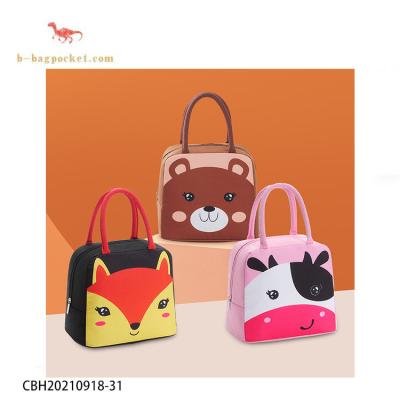 China High Quality Wide Open Thermal Snack Organizer Lunch Carry Tote Bag Insulated Lunch Bag For Women Kids School Lunch Bag With Shoulder Strap for sale