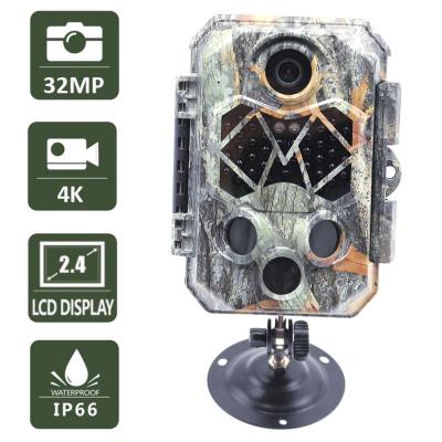 China Weather-Resistant 4k Game Cam 940nm Hot Sale Black Flash Wildlife Hunting Camera 32MP Security Camera for sale