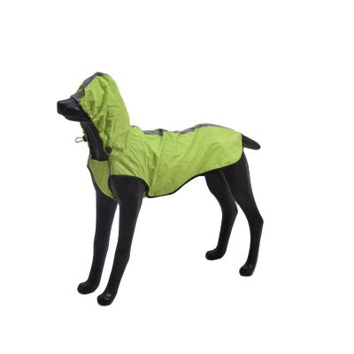 China BlackDoggy WD Stocked Lightweight Pet Rain Jacket Dog Rain Coat With Hoodie for sale