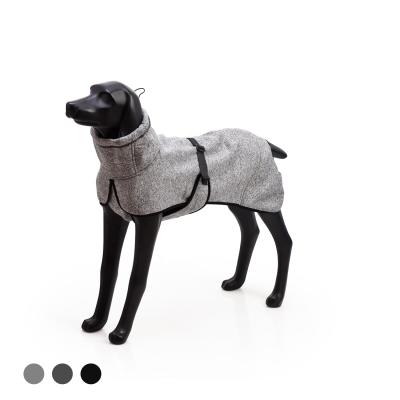 China BlackDoggy Sustainable Pet Apparel Large Running Dog Sweaters Shear Knitting Jacket Greyhound Coat for sale