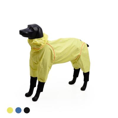 China BlackDoggy Sustainable Designer Pet Apparel Overall Dog Rain Jacket Waterproof Coat For Greyhound for sale