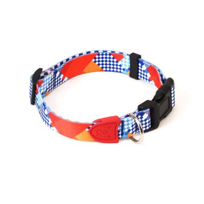 China Thoughtful Stock Sublimation Pet Leash Accessories Custom Printing Dog Collar For Cute Dogs for sale