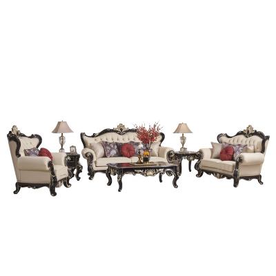 China Chesterfield SOFA Classic Chesterfield Sofas Set Living Room Wood Carving Leather Furniture Sets Antique Sofa for sale