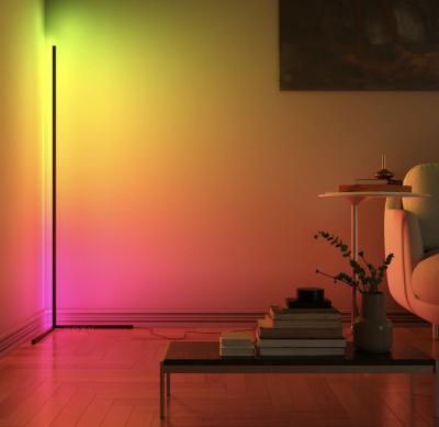 China Nordic Modern RGB Tripod Remote Control Standing Led Corner Floor Lamp for sale