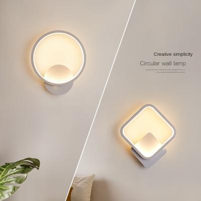 China Modern Nordic Indoor Home Bedside Wall Light Art LED Acrylic Wall Lamp For Living Room for sale