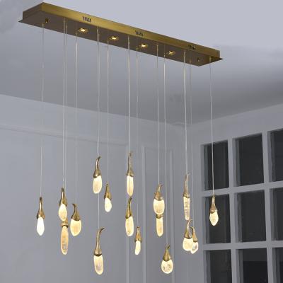 China Modern New Design Decor Nature Crystal Led Modern Chandelier Hotel Light for sale