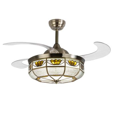 China Modern Luxury Crystal Chandelier Fancy Hotel Pendant Light Ceiling Fan with Light for sale