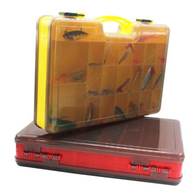 China PP Double Sided High Strength Fishing Box 20 Compartments Bait Lure Hook Accessories Fishing Tackle Boxes With Adjust Dividers for sale