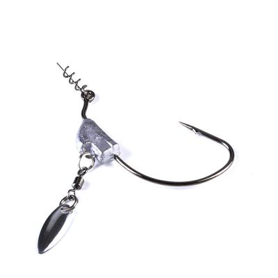 China 5g/7g/9g/11g/15g Weighted Swimbait Hooks With Blade Attachment Fishing Lures Rigs Twistlock Crankbait Hook 5 Heads Weighted Sizes for sale