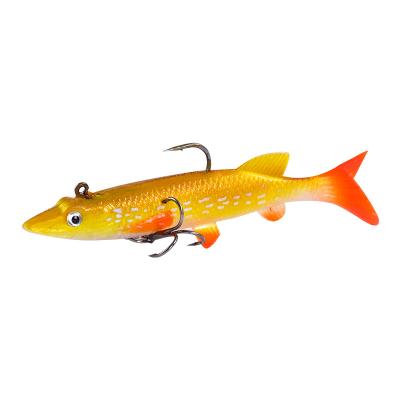 China Lead Head Lead Soft Lure 14g Saltwater Trolling Swimming Bait With Paddle Tail Sea Bass Fishing Slow Sinking Soft Lure for sale