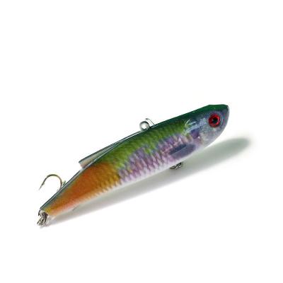 China ABS Wholesale 21g 90mm Vibration Lure Downhill Hard VIB Groundbait For Ice Fishing for sale