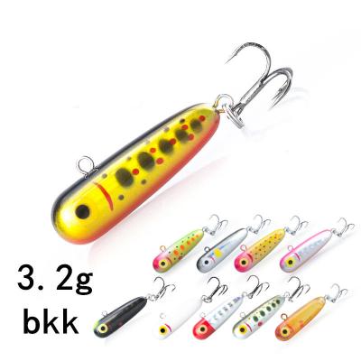 China ABS Wholesale 10 Colors Tungsten Sinking Lipless Pencil Lure 3.2g 3cm Artificial Hard Bait Bass Fishing Lure for sale