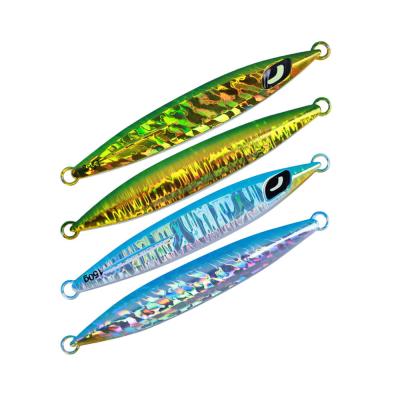 China Long Lead Luminous Jig Fishing Lure Metal Vertical Speed ​​Jig Knife Casting Downhill Trolling Jig for sale