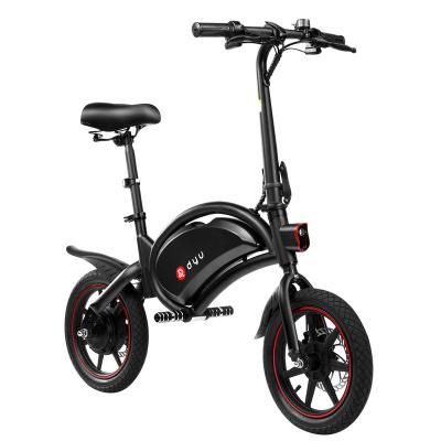 China New Adult Electric Folding E-Bike 2 Metal Wheel Electric Bike Model DYU D3F 14 Inch Electric Bicycle for sale