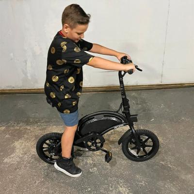 China New Metal Version Fat Kids Aluminum Folding Electric Bike Kits 12 14 16 Inch City Ebike EU Standard Foldable Electric Bicycle for sale