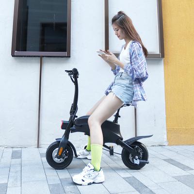 China Unisex 10 Inch Step Through Lithium Power Lady Tire Stealth Bomber Electric Beach Cruiser Bike Fat Moped Electric Bicycle Ebike for sale