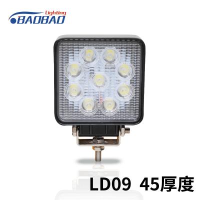 China LD09 45mm 27W 9LED led work light for sale