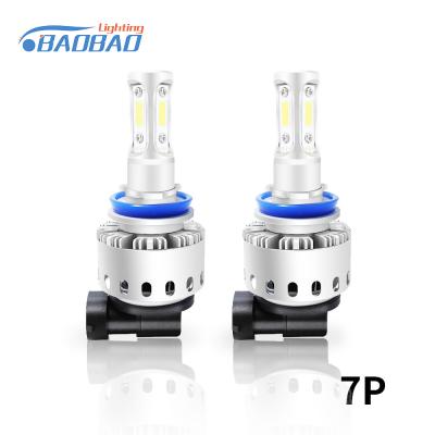 China 7P 45W 6000Lumen high power all in one canbus car led headlight for sale