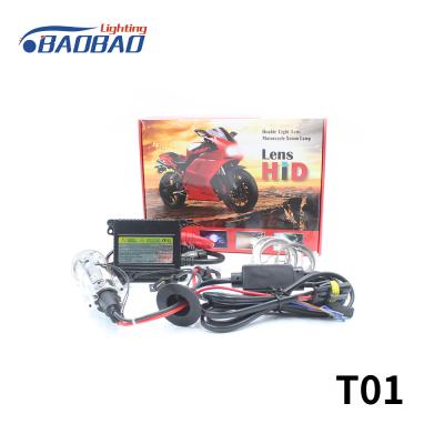 China T01 H4 bulb with lens 35w 55w motorcycle hid xenon conversion kit for sale