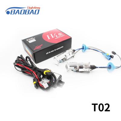 China T02 H4 bulb with lens 35w 55w car hid xenon conversion kit for sale