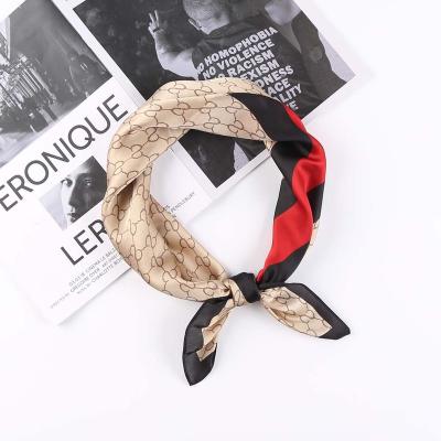 China Silk Scarf Custom Wholesale Soft New Feeling Designs Printing 70*70cm Neck Hair Handbag Hat Decoration Belt Belt Silk Scarf For Wome for sale