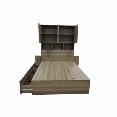 China Contemporary Small Piece Bedroom Furniture Set Dorm Beds Designer Bed Comfort Set Beds With Storage for sale