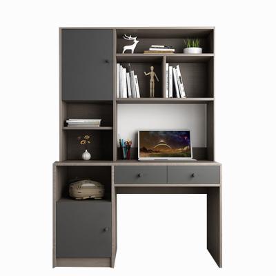 China (Size) Adjustable Modern Furniture Small Computer Desk Bookcase Combination Computer Desk With Shelf Computer Desk With Cabinet for sale