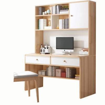 China (Other) Adjustable Simple Design Office Furniture Study Desk Home Study Desk With Small Shelf Study Desk for sale