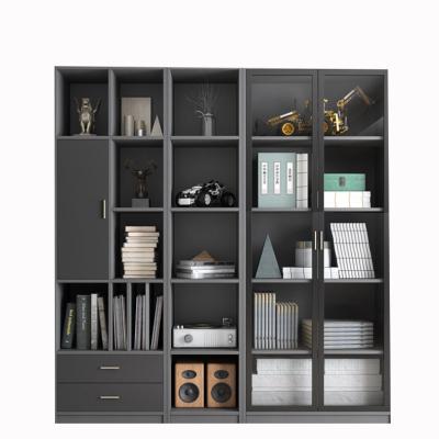 China (Others)Adjustable Classic Tall Wooden Book Cabinets Combination Office Furniture and Book Cabinet Book Cabinets for sale