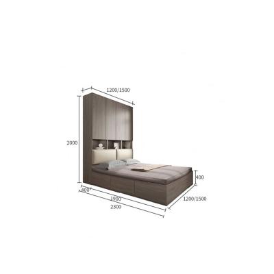 China High Quality Home Furniture Adjustable White Platform Bedroom Italian Double Bed(Size) for sale